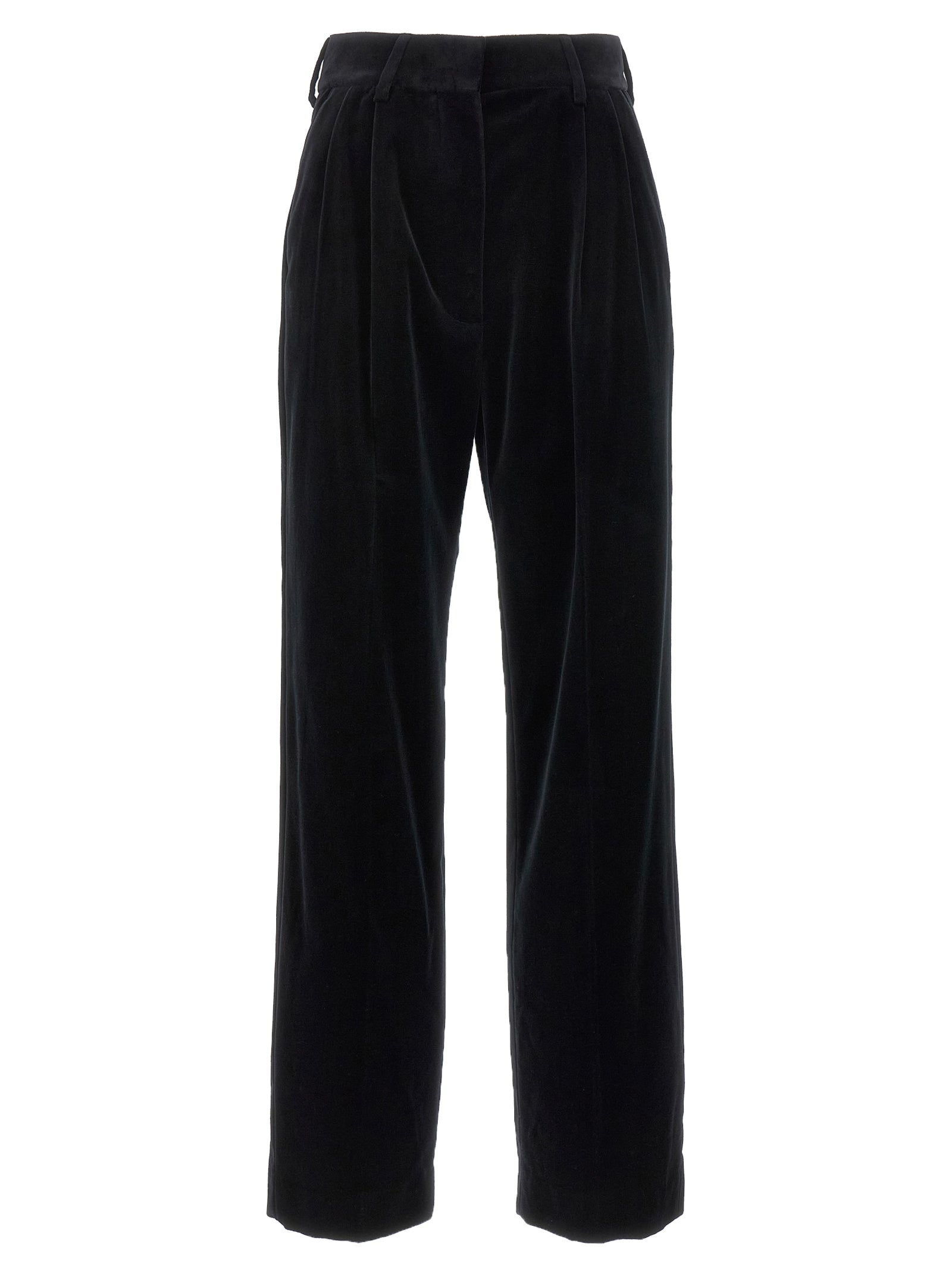 Black Cotton Dress Pants