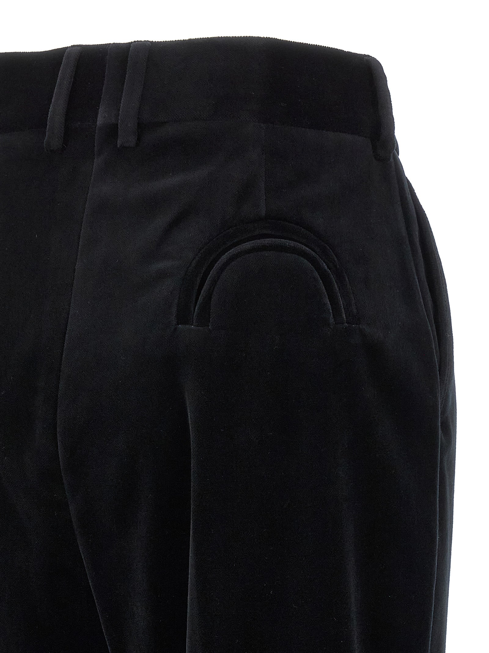 Black Cotton Dress Pants