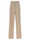 Beige Virgin Wool Dress Pants
