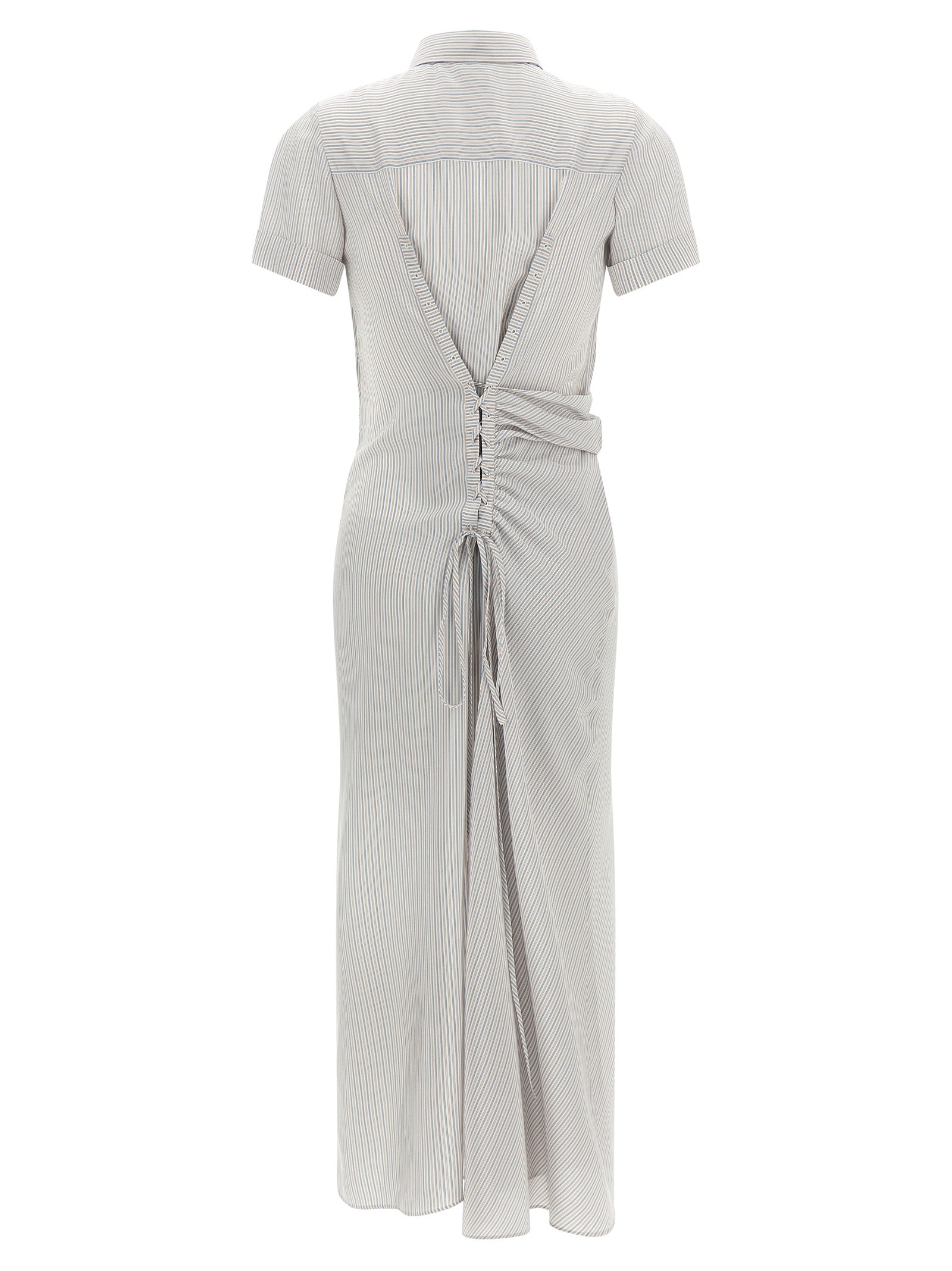 Multicolor Silk Long Dress
