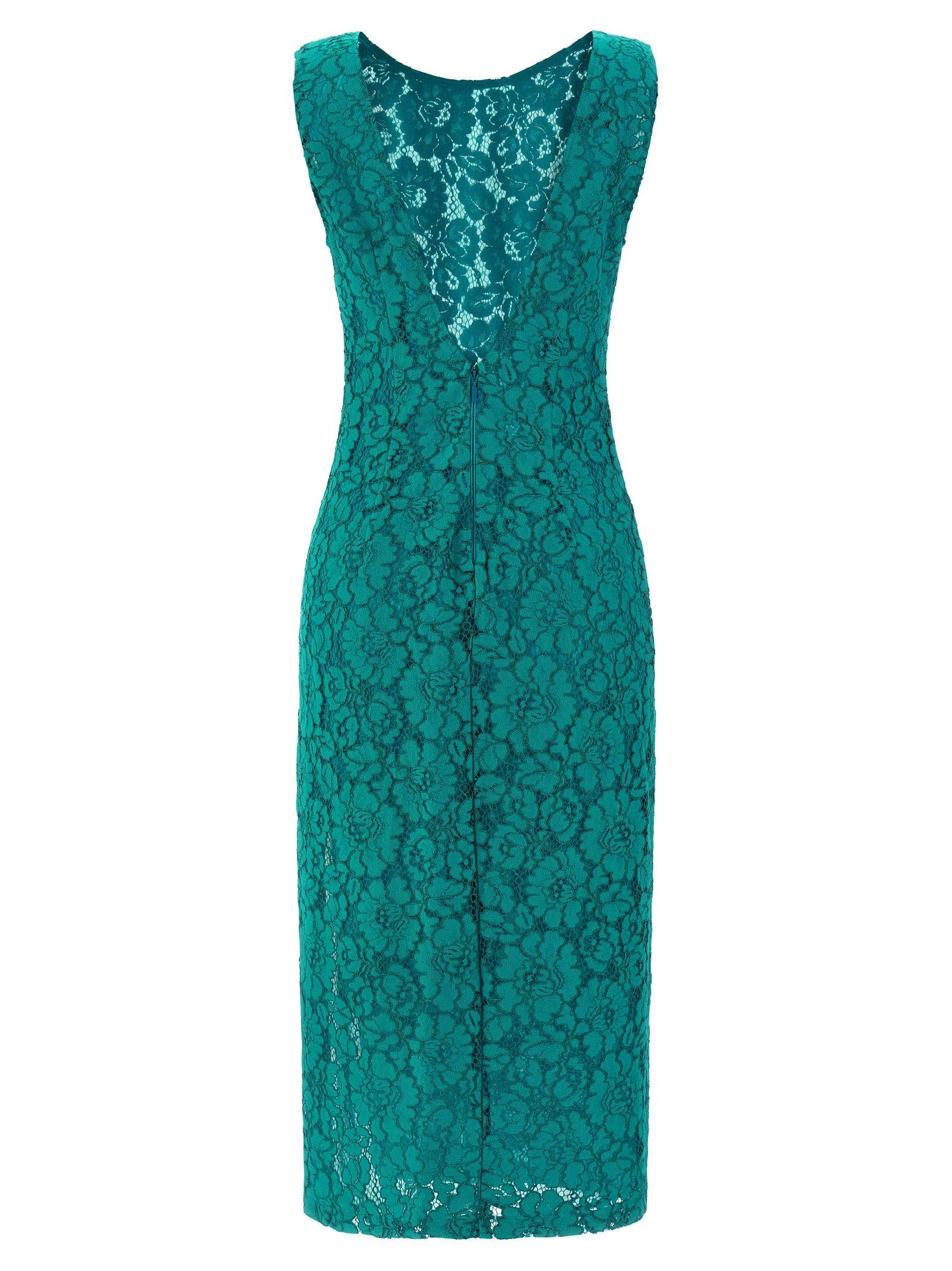 Bicolor Cotton Midi Dress