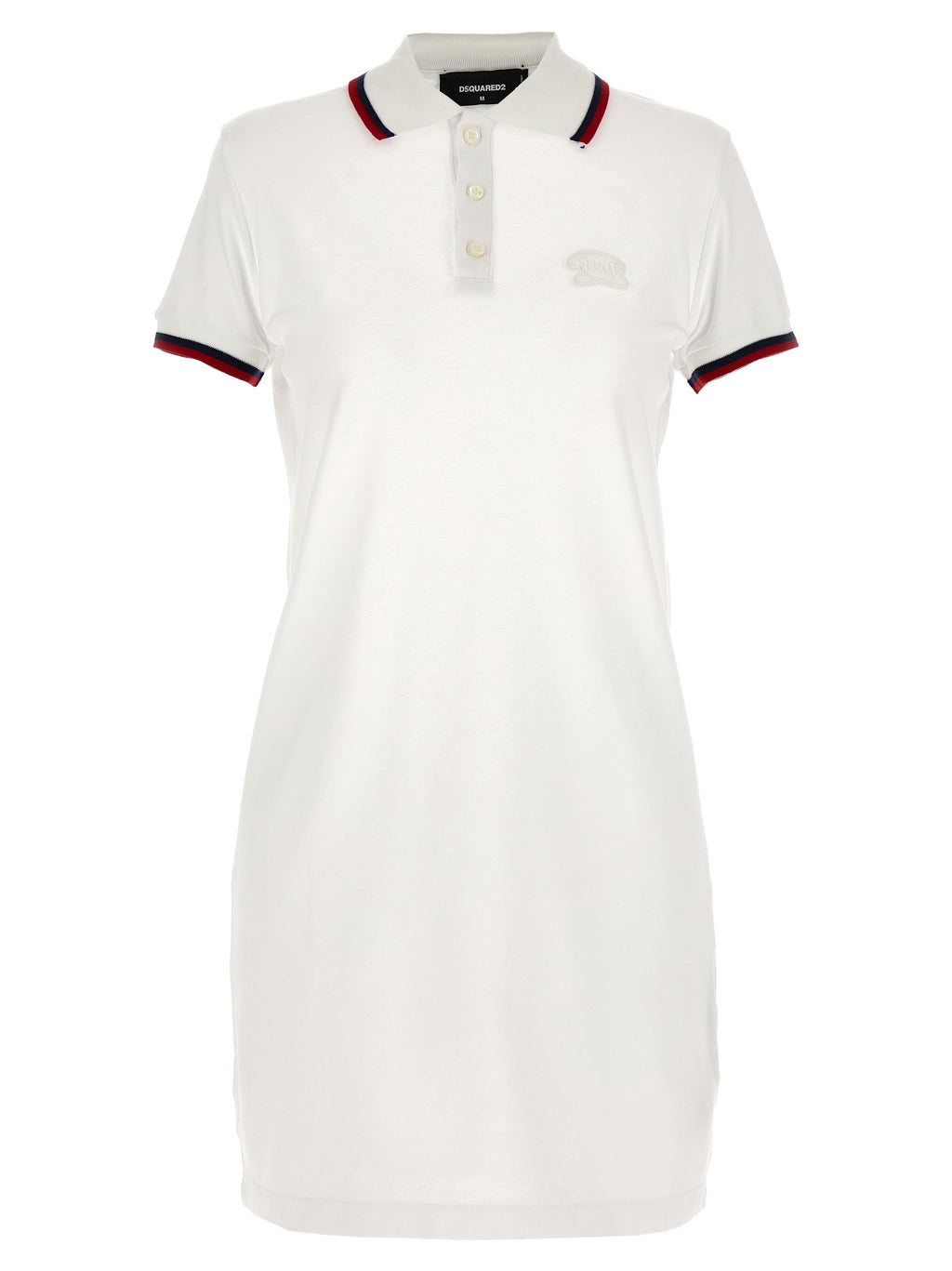 White Cotton Short Dress