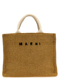 Beige Cotton Tote Bag