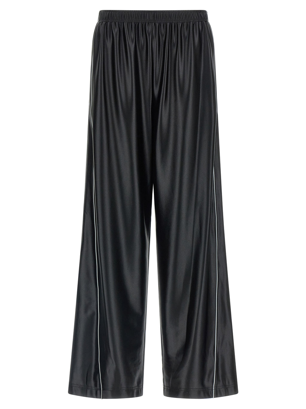 Black Polyester Joggers (Workout Pants)