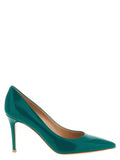 Bicolor Lamb Leather High Heel Pumps