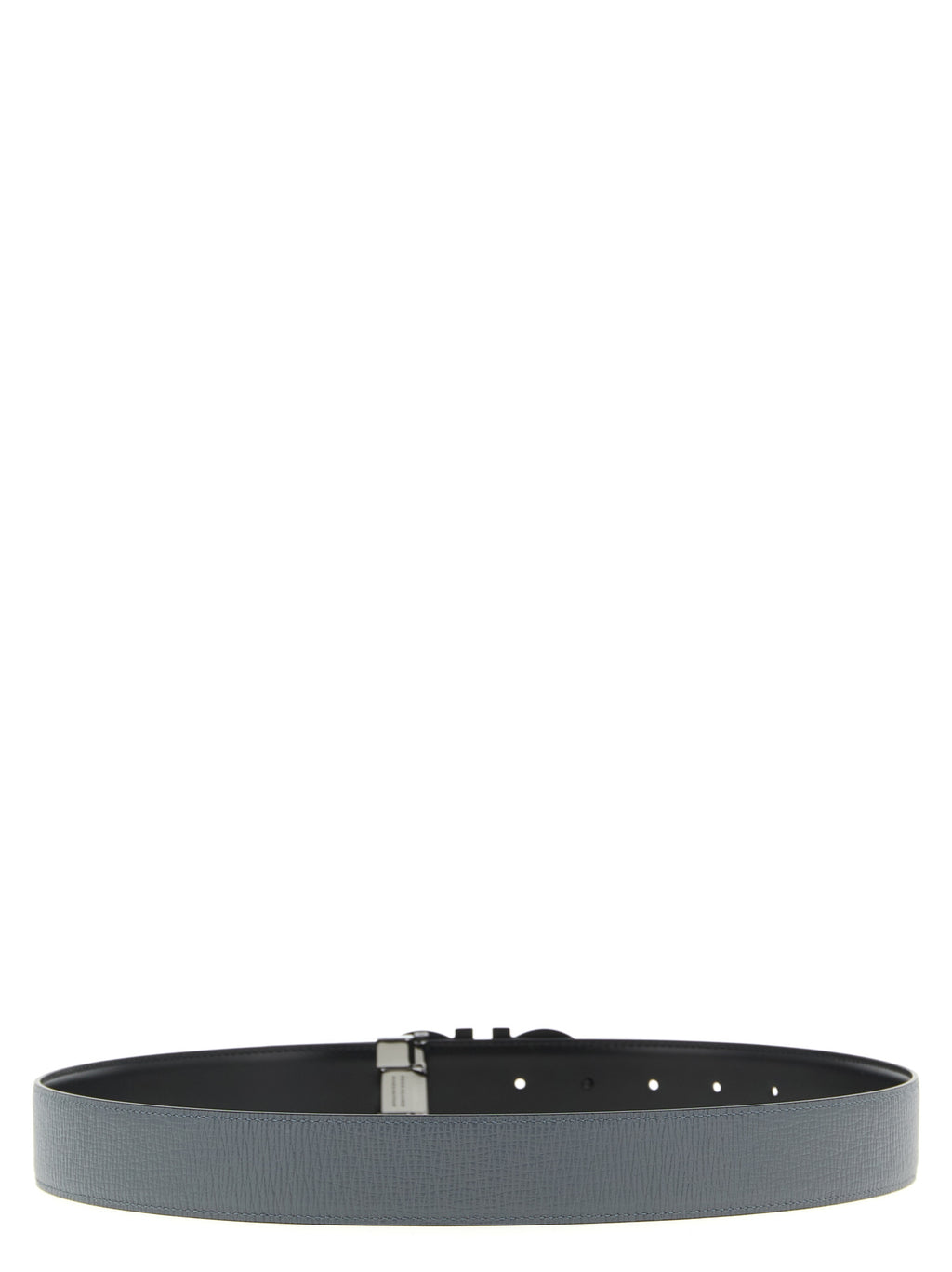 Gray Calfskin Regular Belt