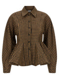 Brown Recycled Polyester Blouse