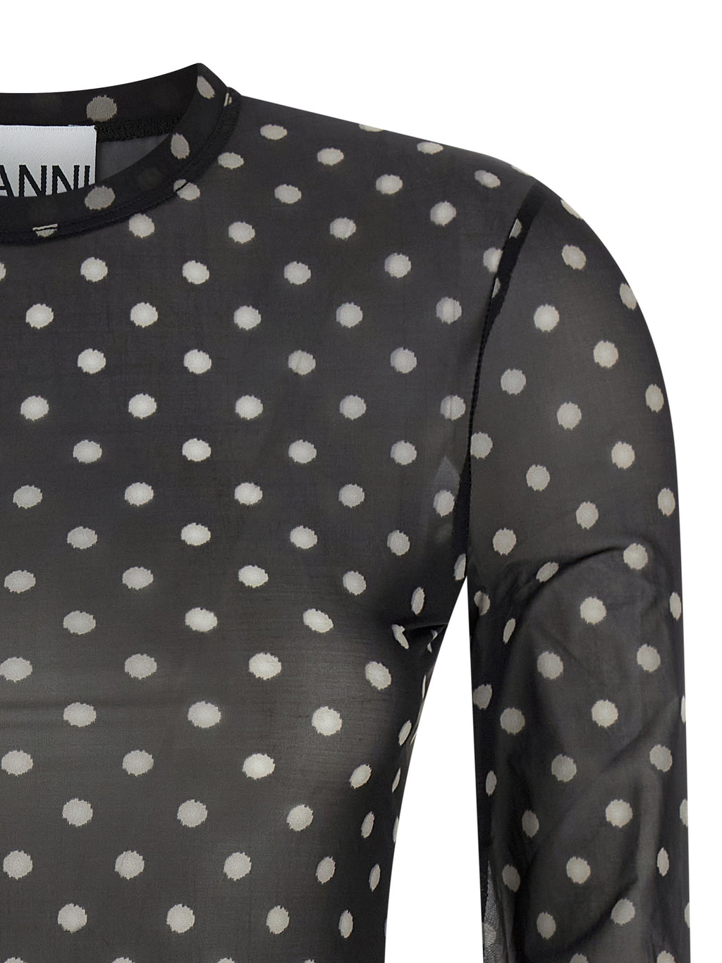 Black Polyester Sweatshirt