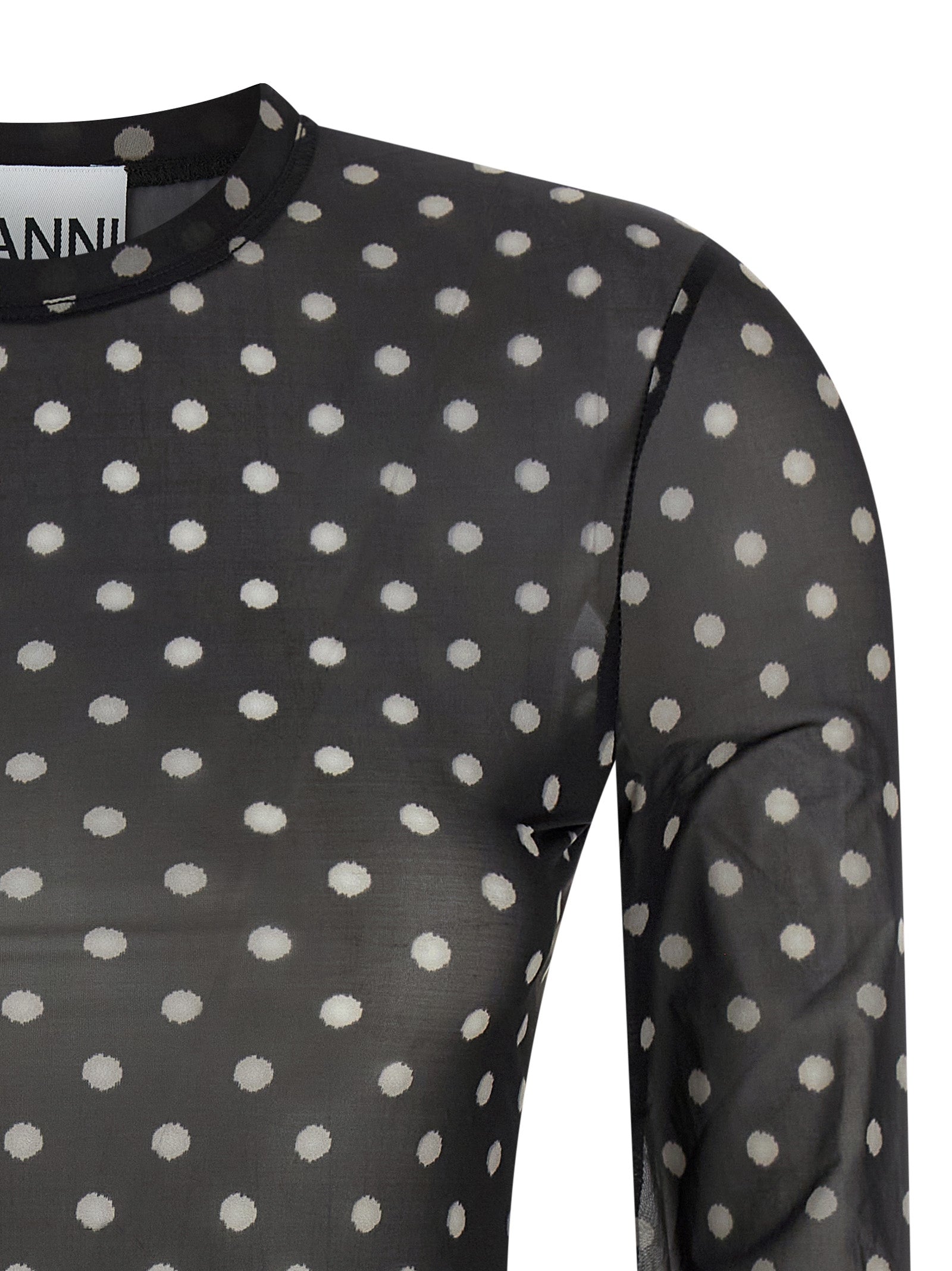 Black Polyester Sweatshirt