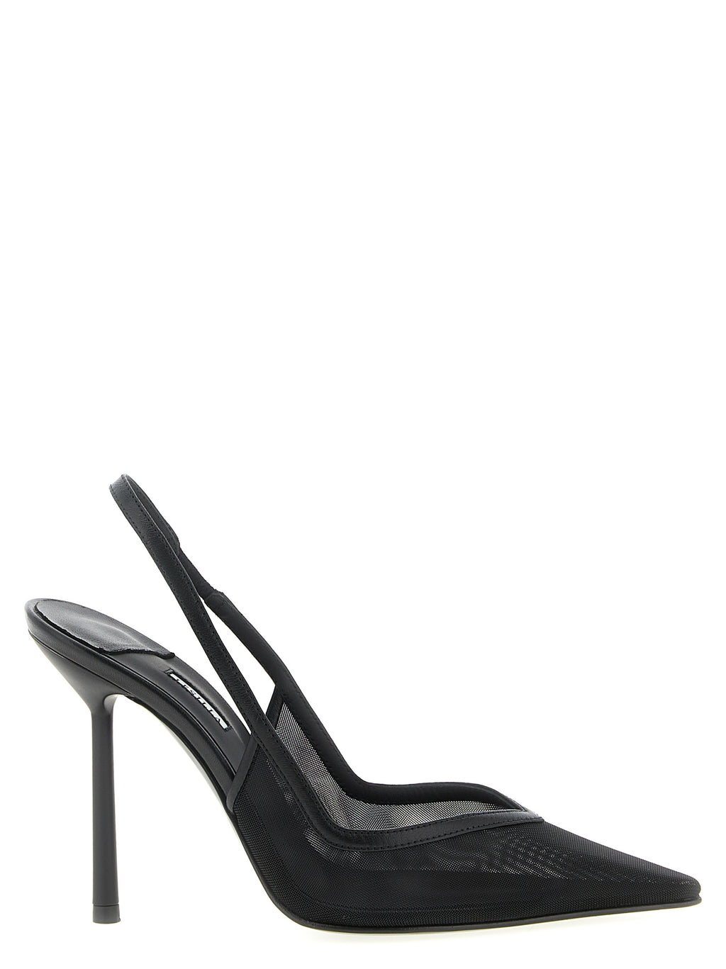 Black Polyamide High Heel Pumps