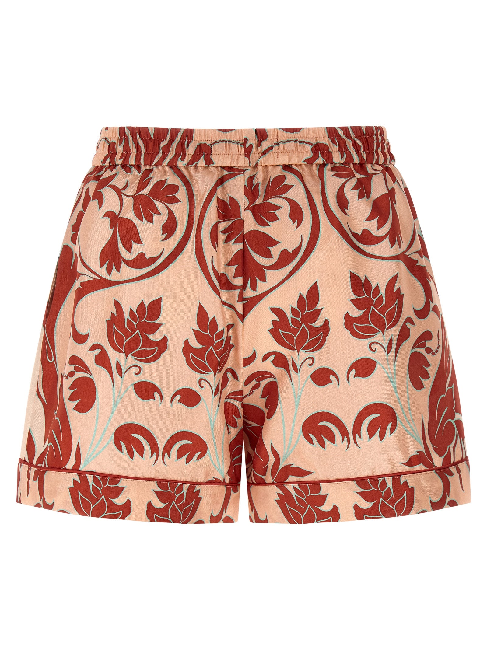 Multicolor Silk Bermuda Shorts