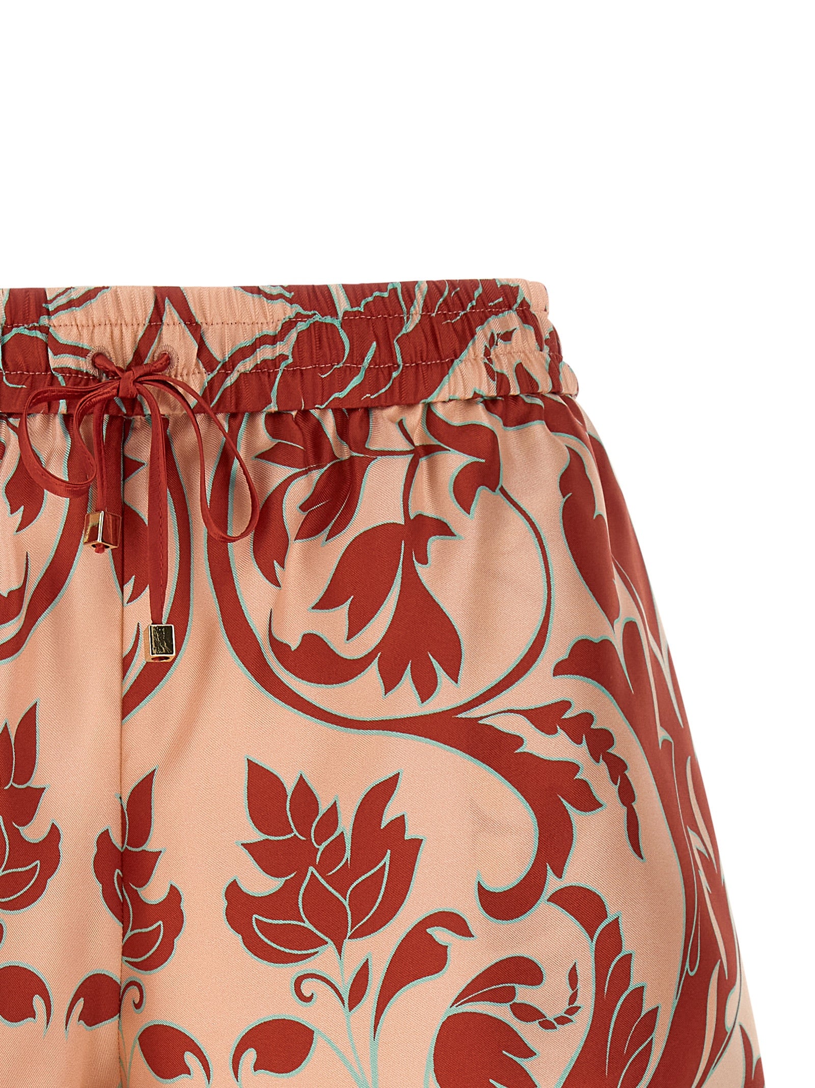 Multicolor Silk Bermuda Shorts