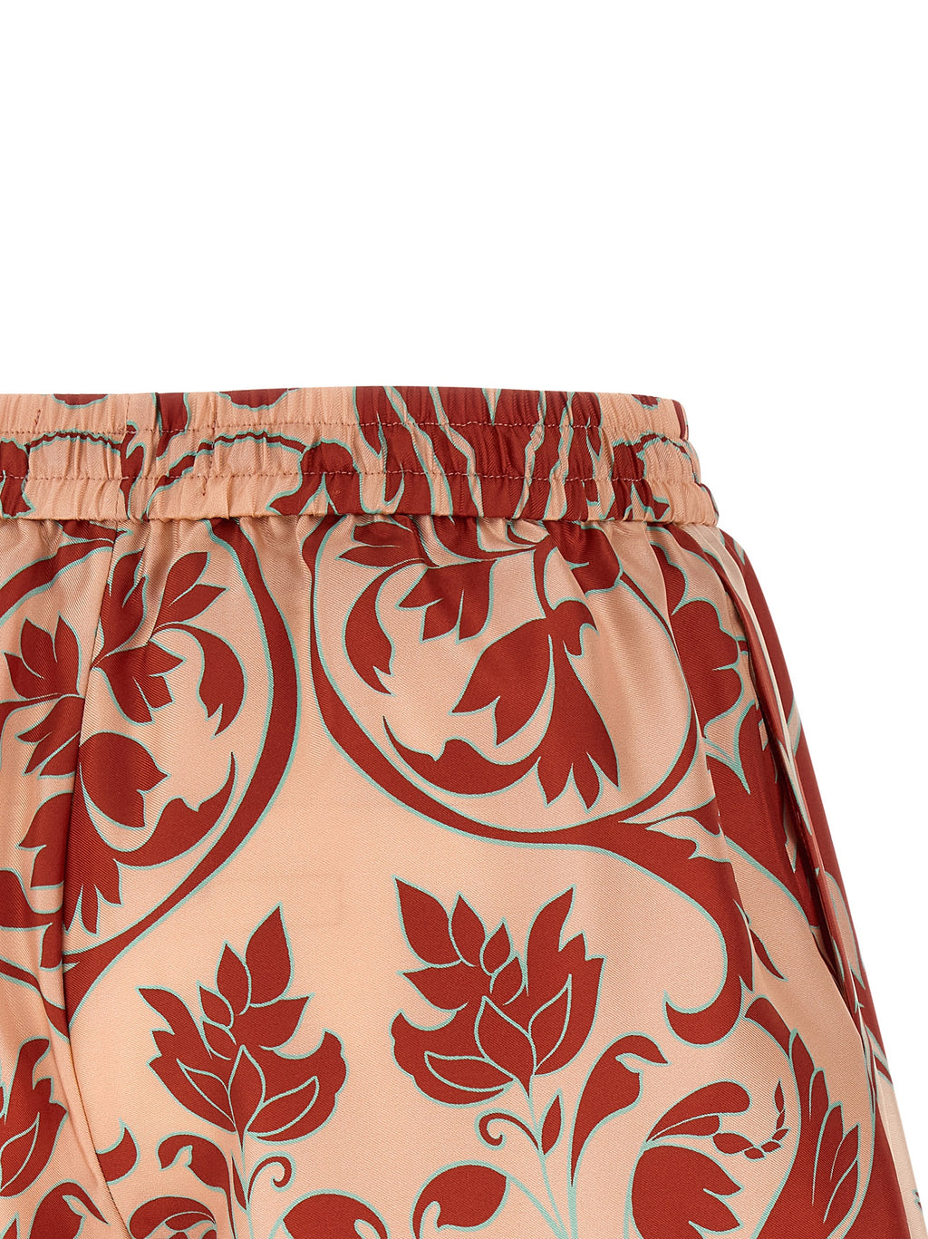 Multicolor Silk Bermuda Shorts