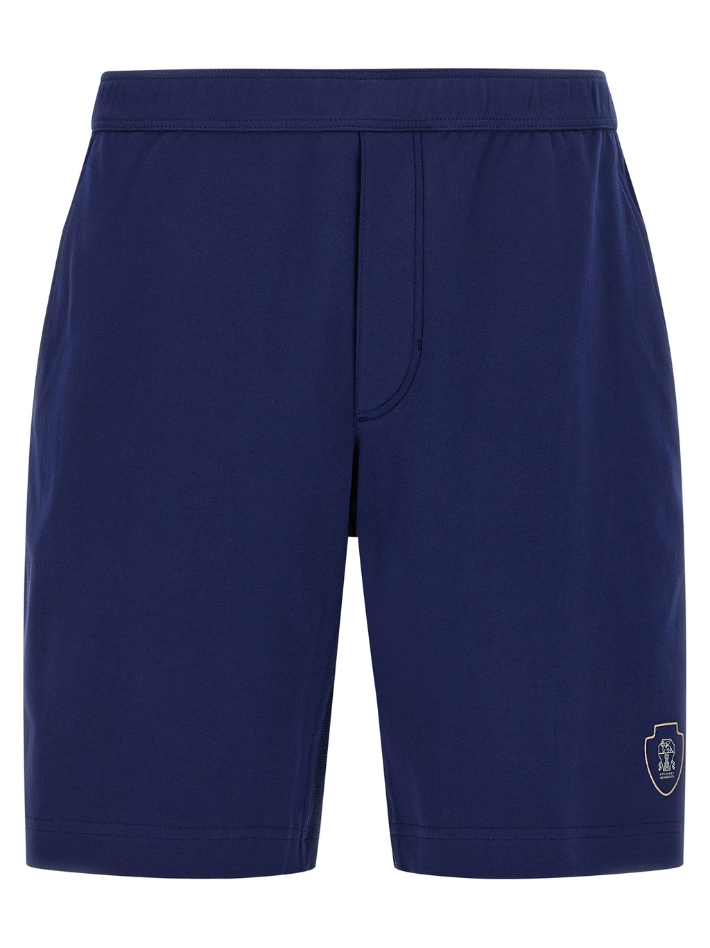 Blue Cotton Bermuda Shorts