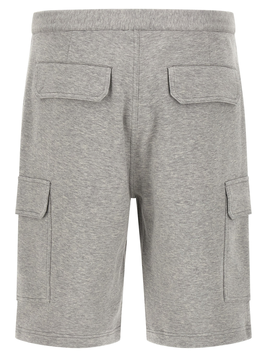 Gray Cotton Bermuda Shorts