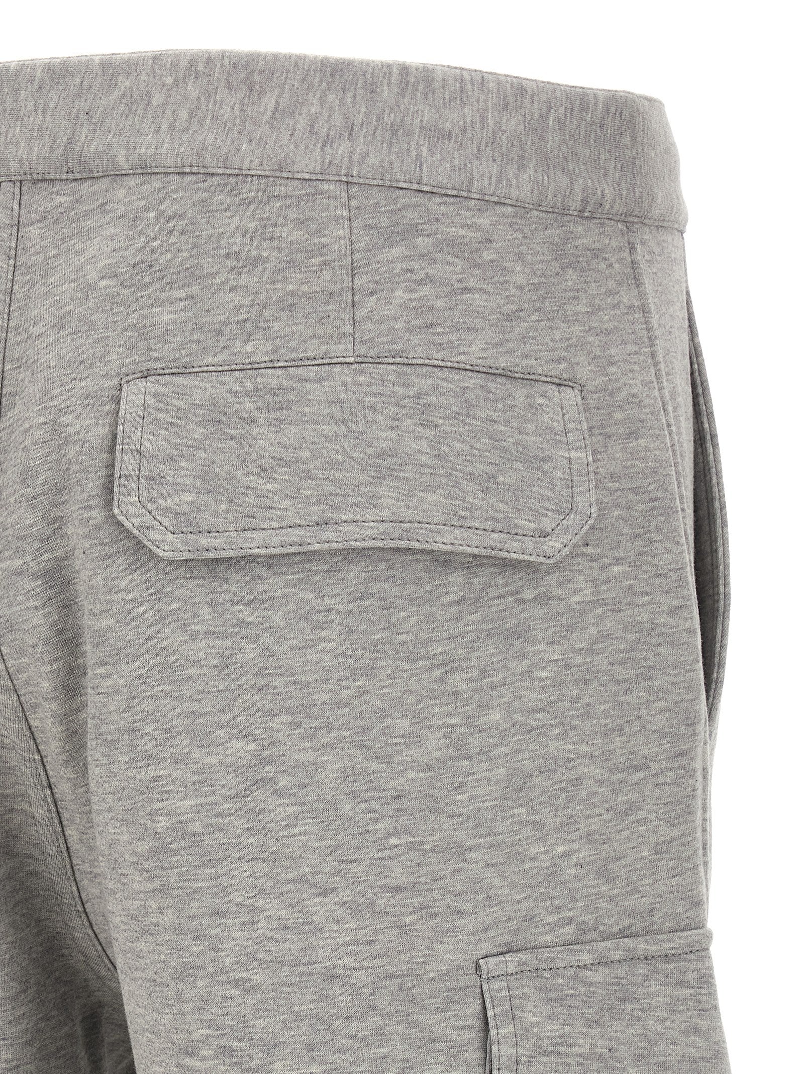 Gray Cotton Bermuda Shorts