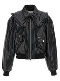 Black Leather Bomber