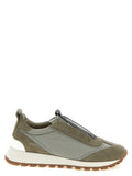 Bicolor Polyester Athletic Sneakers