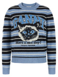 Blue Wool Cardigan