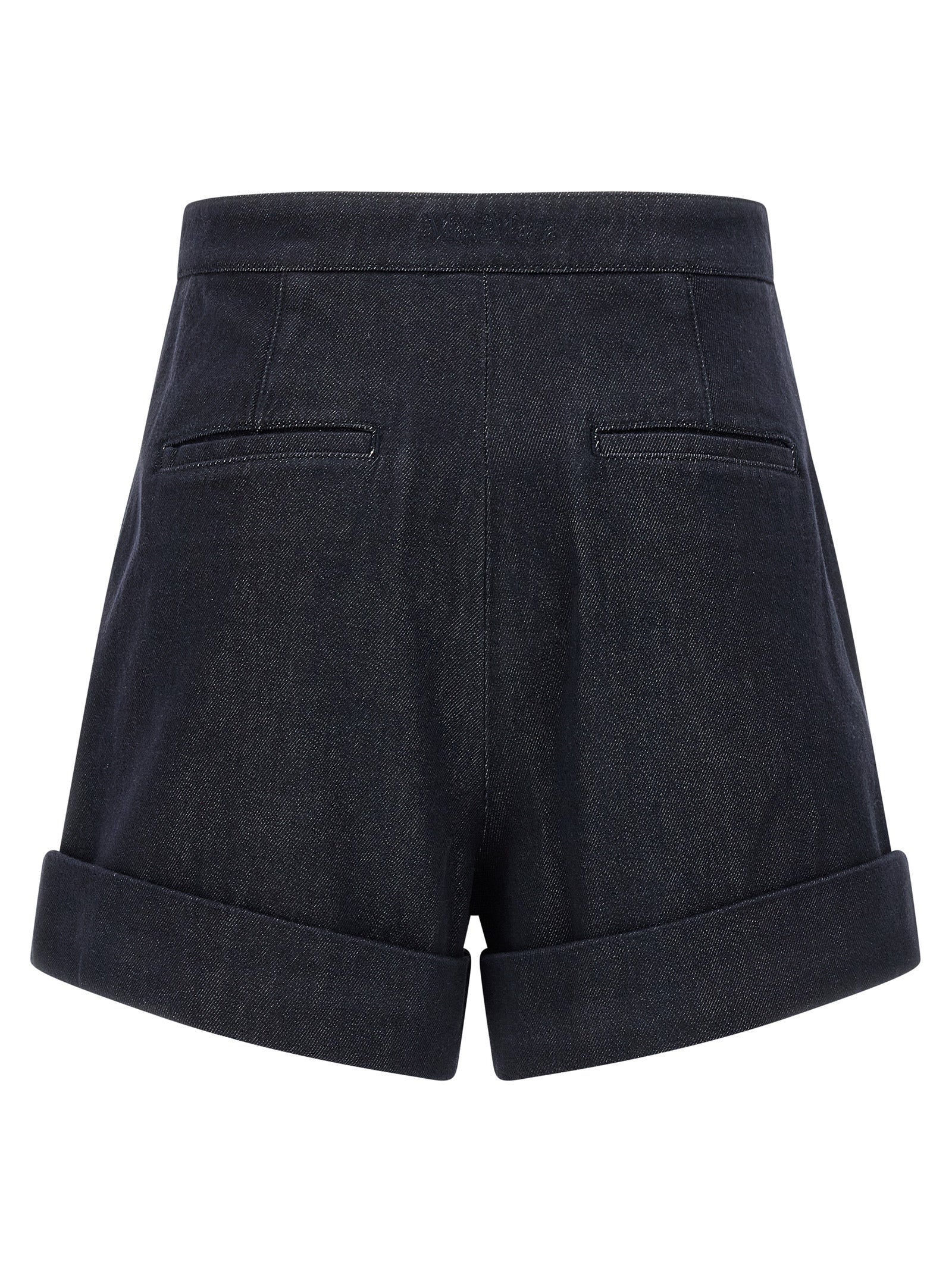 Blue Cotton Bermuda Shorts