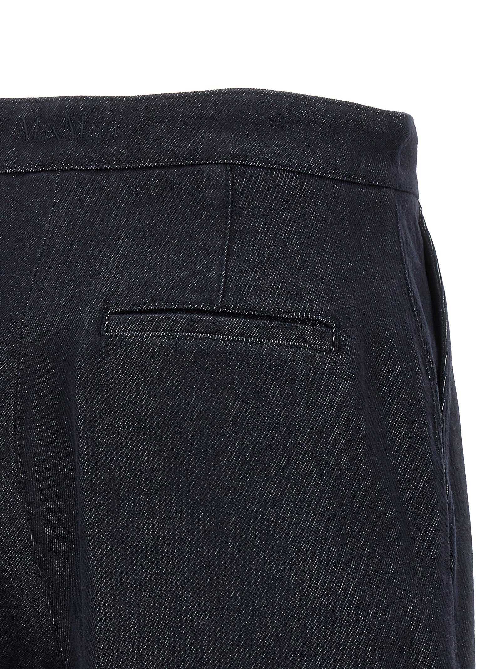 Blue Cotton Bermuda Shorts