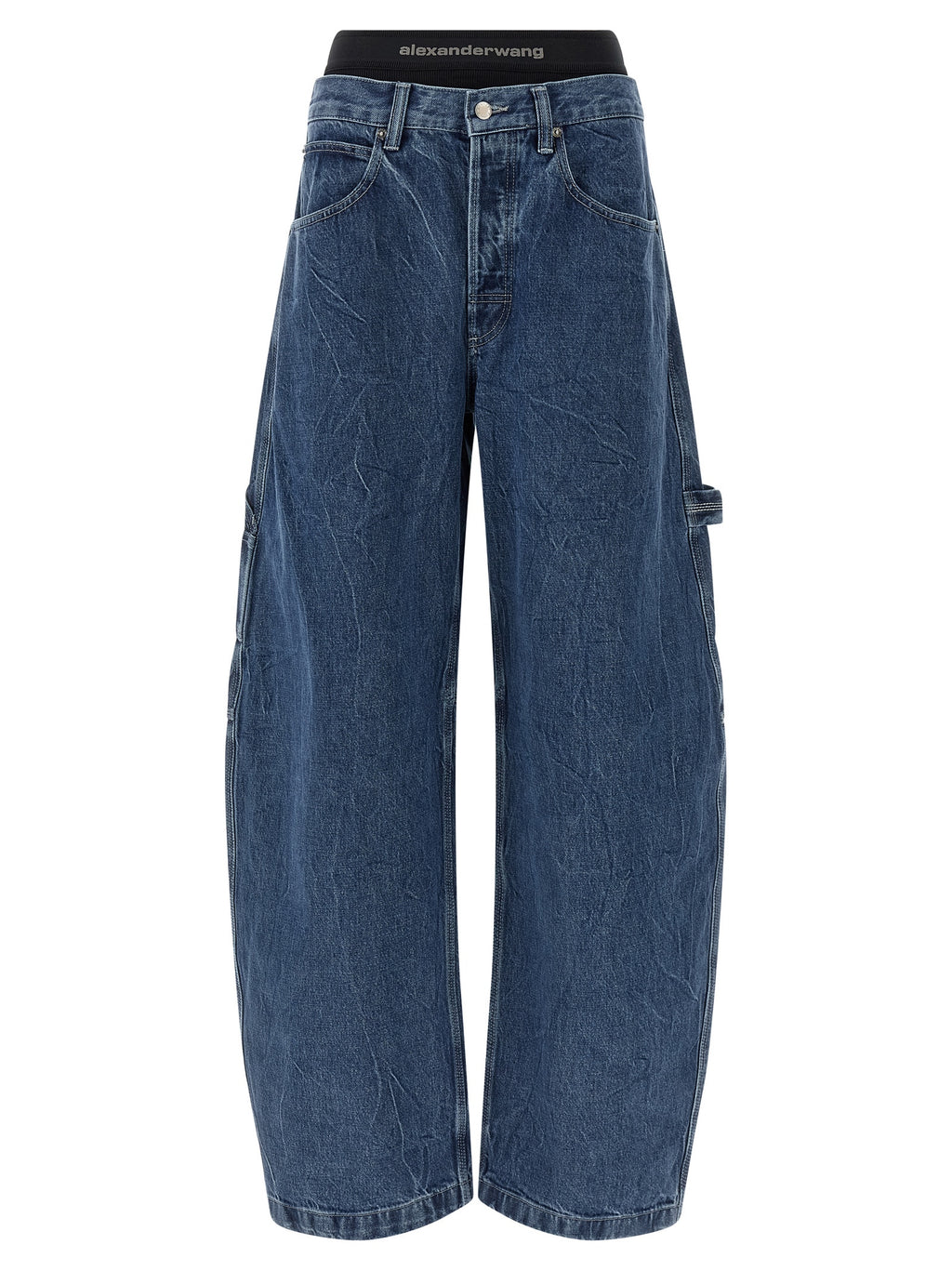Blue Cotton Relaxed Fit Jeans