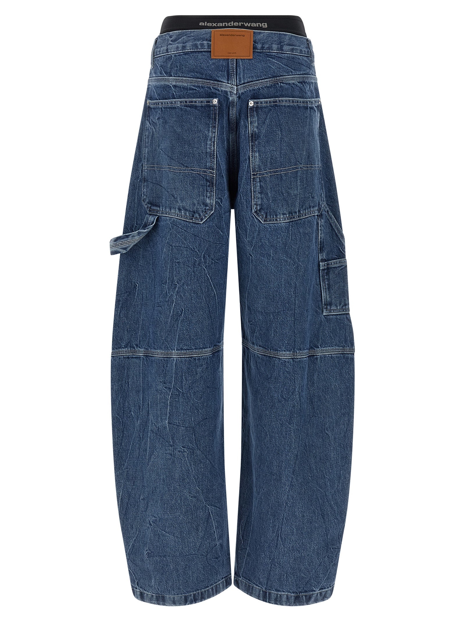 Blue Cotton Relaxed Fit Jeans