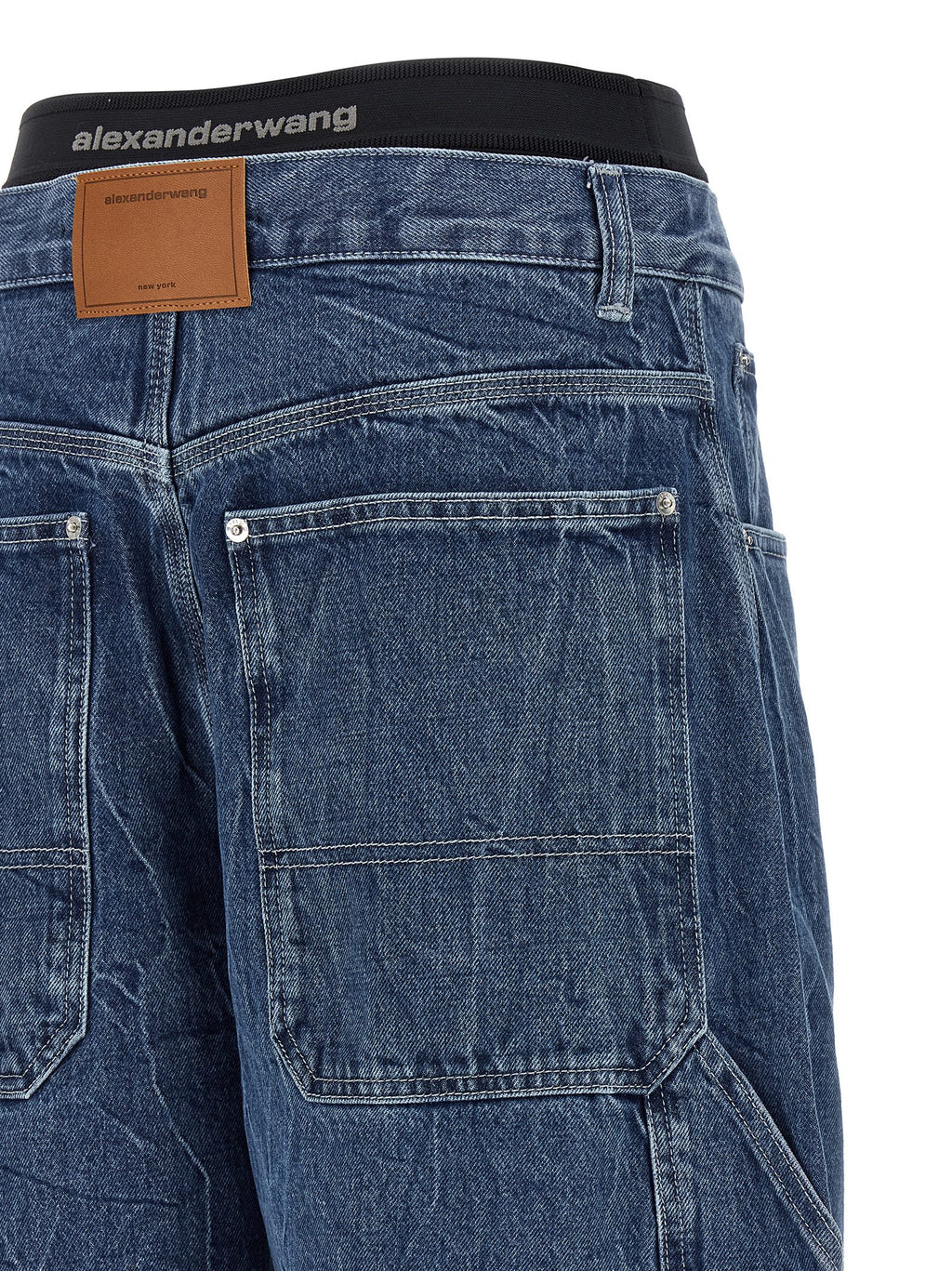 Blue Cotton Relaxed Fit Jeans