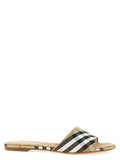 Beige Polyester Slides