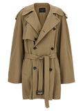 Beige Cotton Coat
