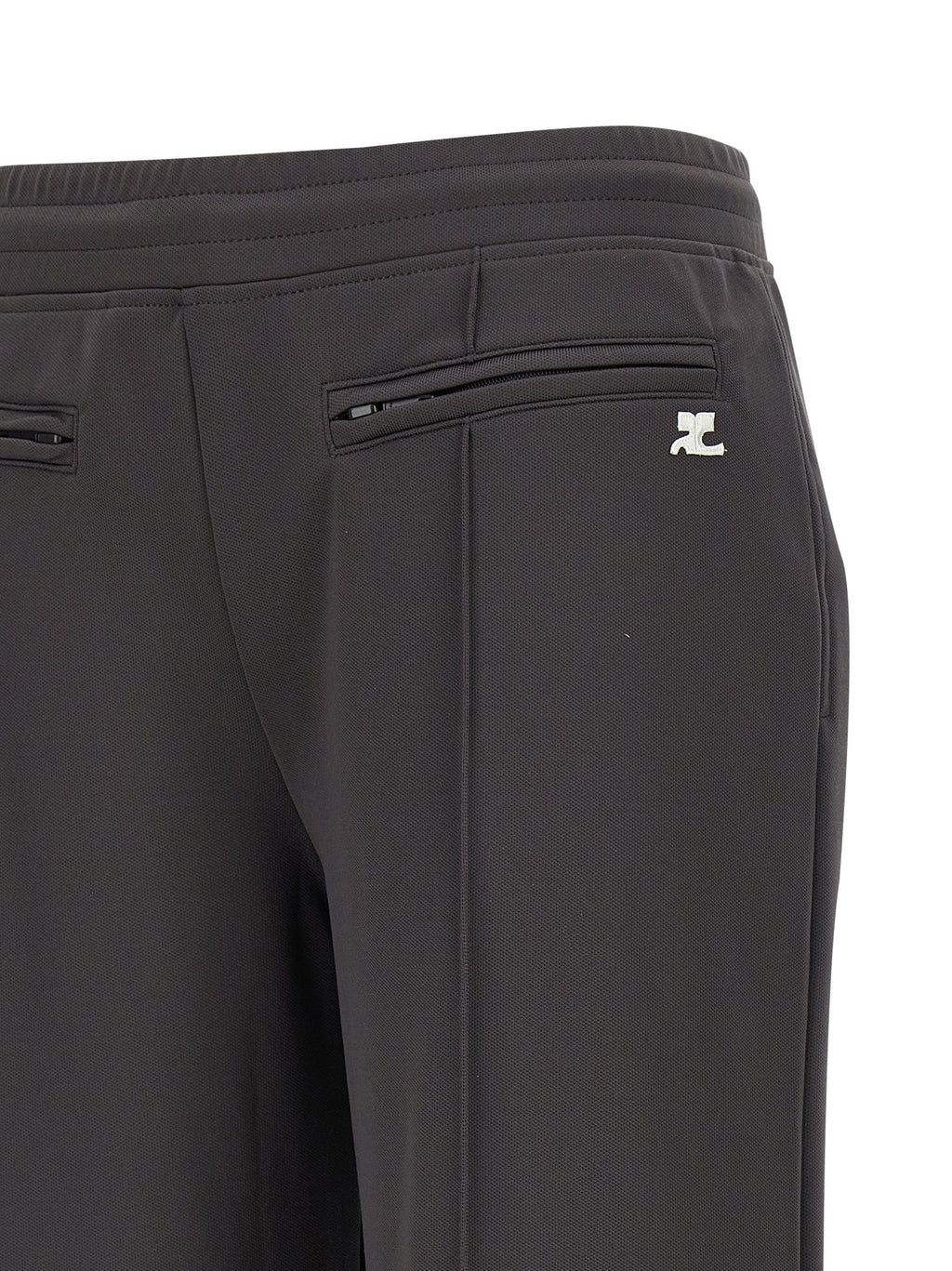 Gray Polyester Joggers (Workout Pants)