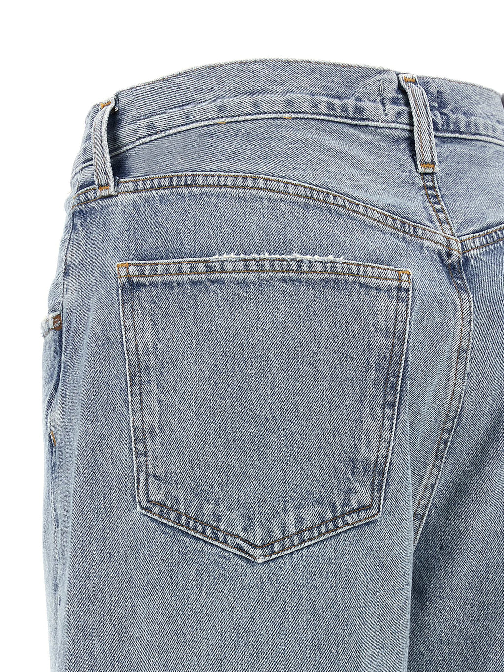 Blue Cotton Tapered Jeans