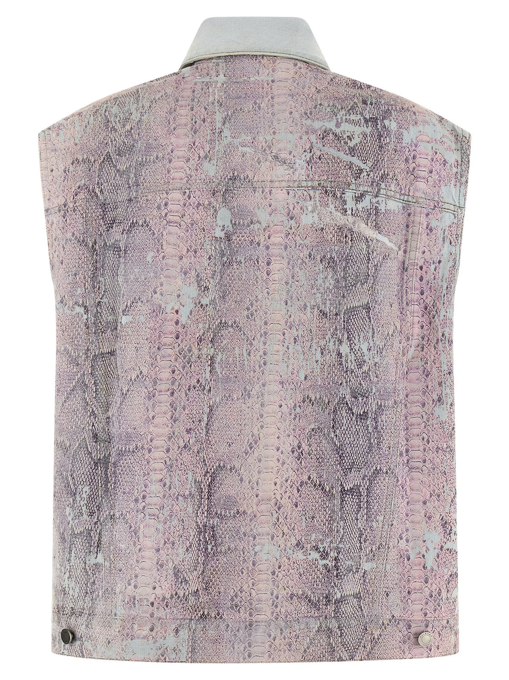 Multicolor Polyester Sleeveless Jacket