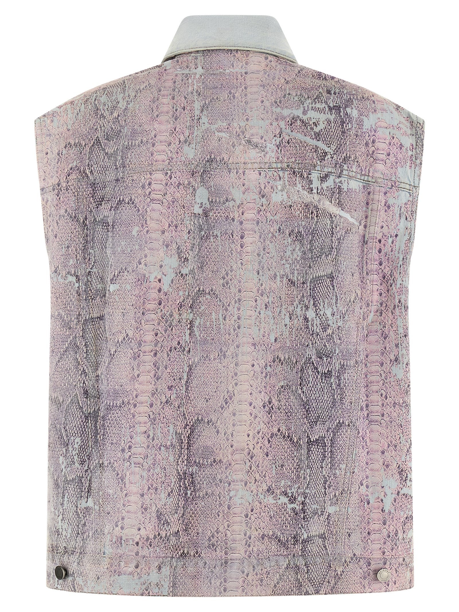 Multicolor Polyester Sleeveless Jacket