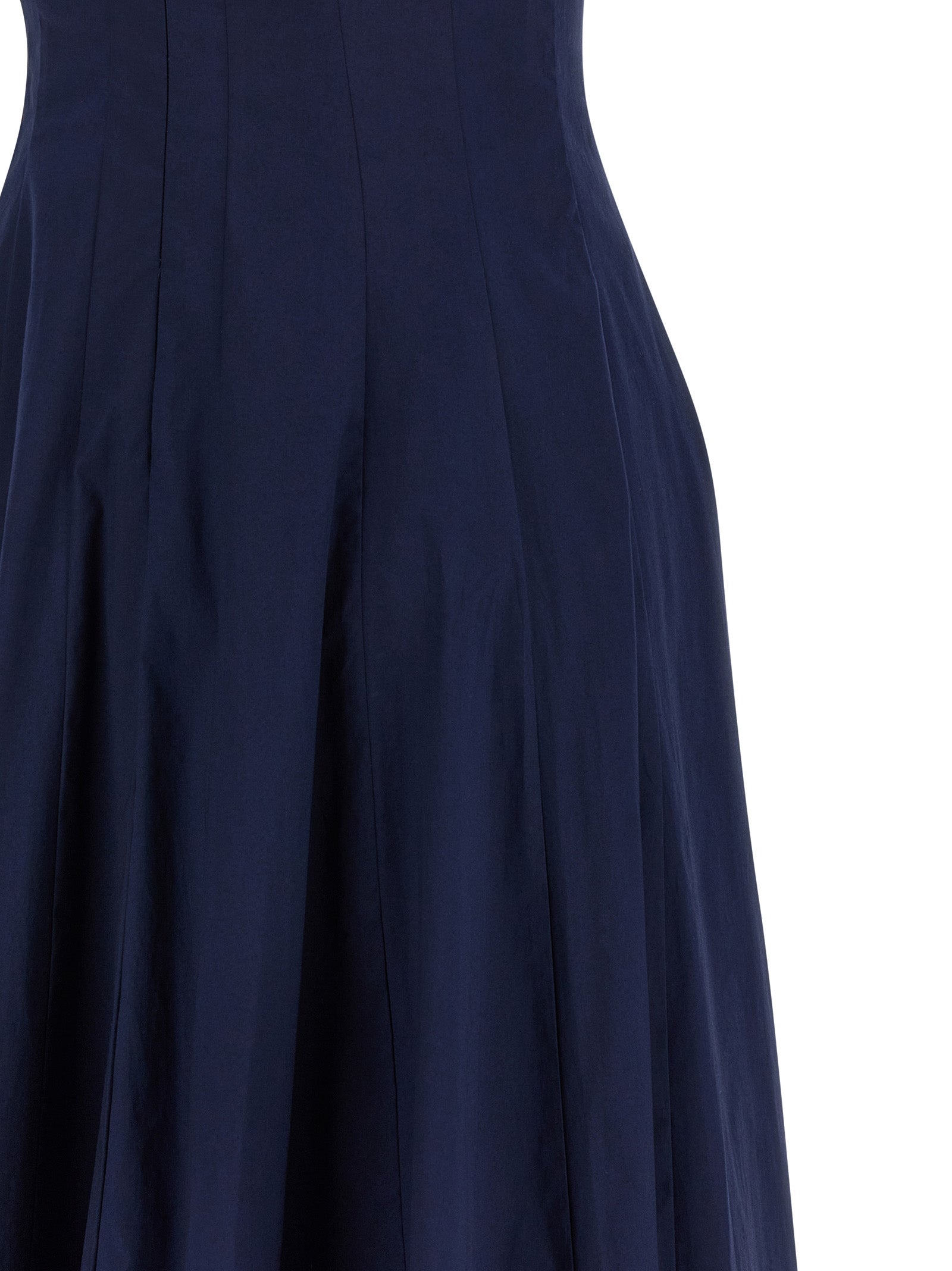 Blue Cotton Midi Dress