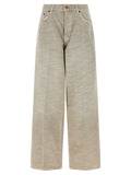 Gray Cotton Jeans Denim