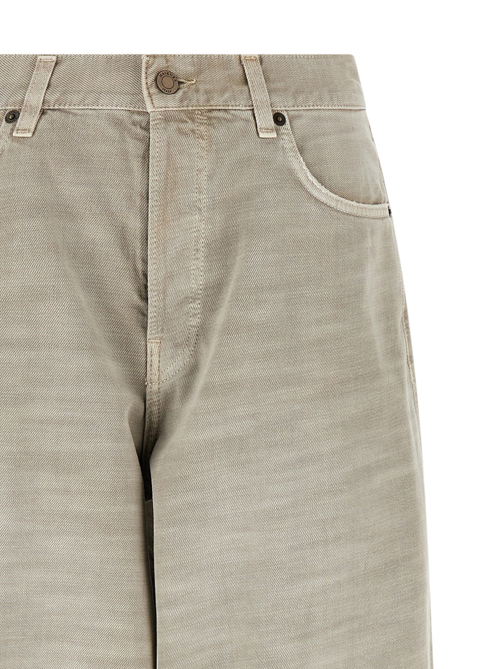Gray Cotton Jeans Denim