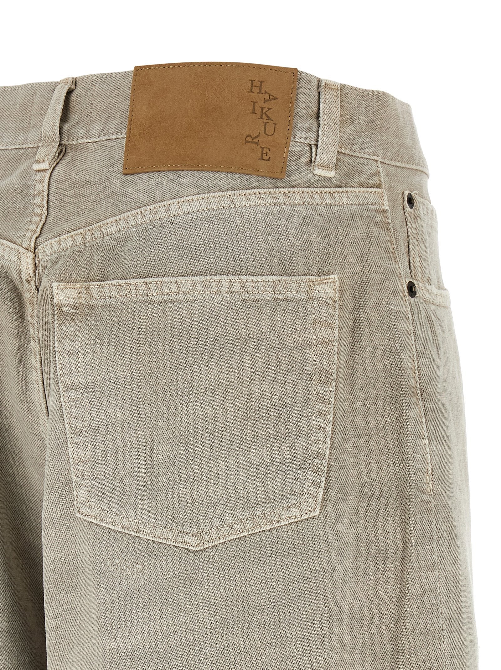 Gray Cotton Jeans Denim