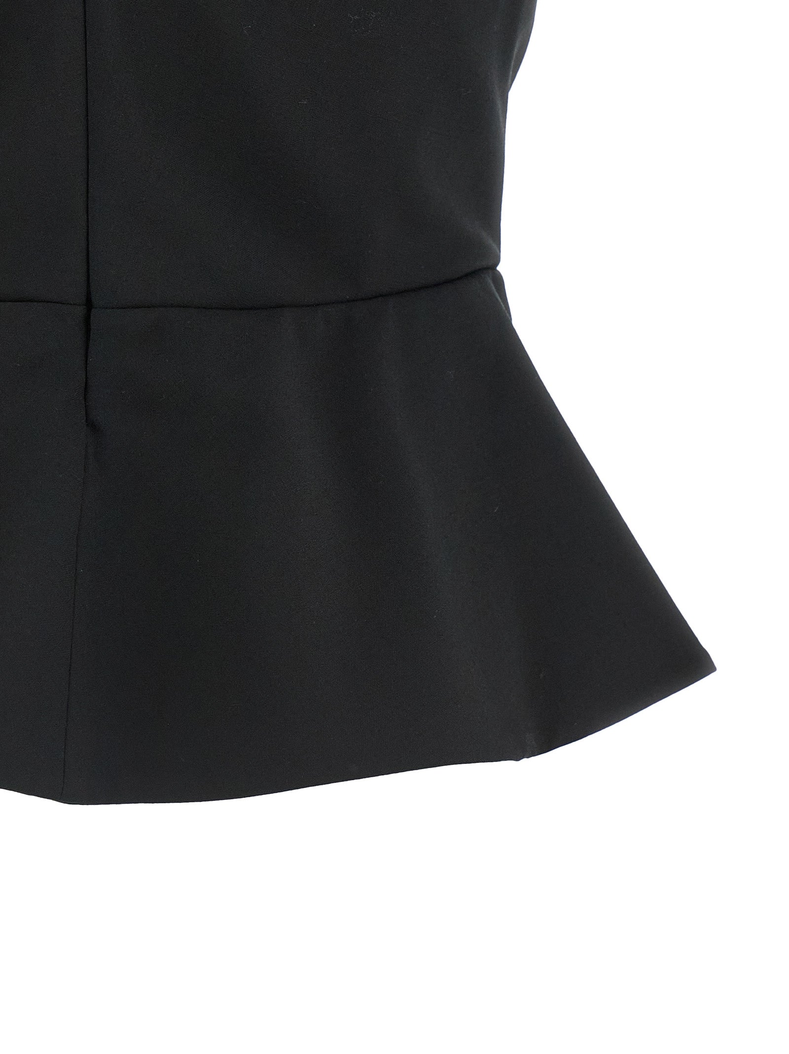 Black Virgin Wool Tank Tops