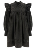 Black Organic Cotton Short Dress