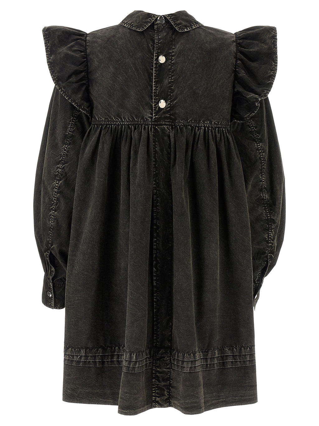 Black Organic Cotton Short Dress