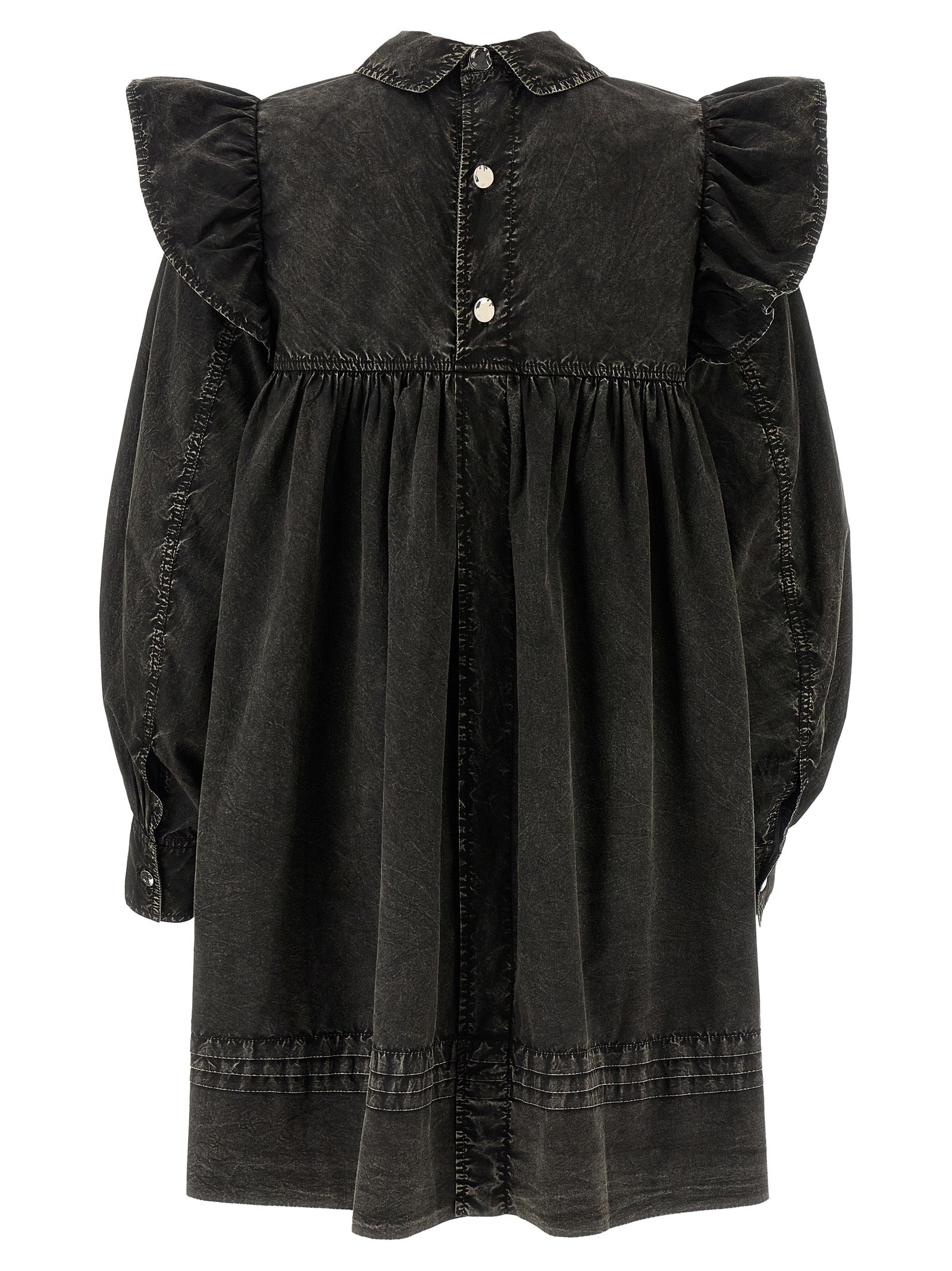 Black Organic Cotton Short Dress
