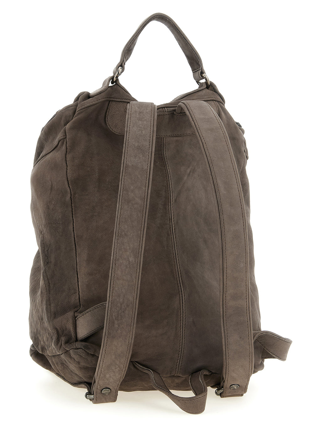 Brown Lamb Leather Backpack
