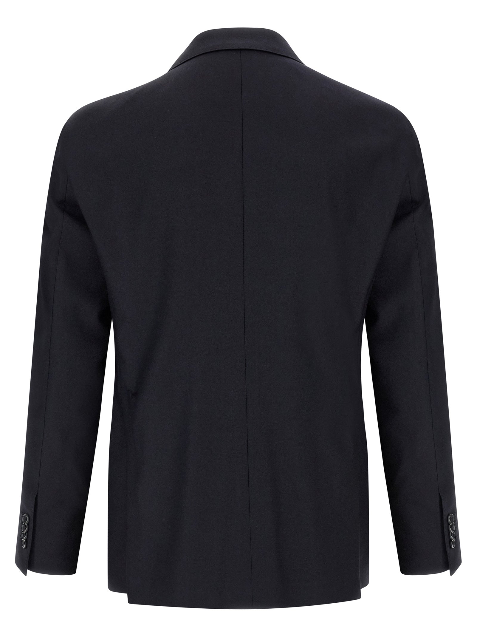 Blue Virgin Wool Two-Piece Suit