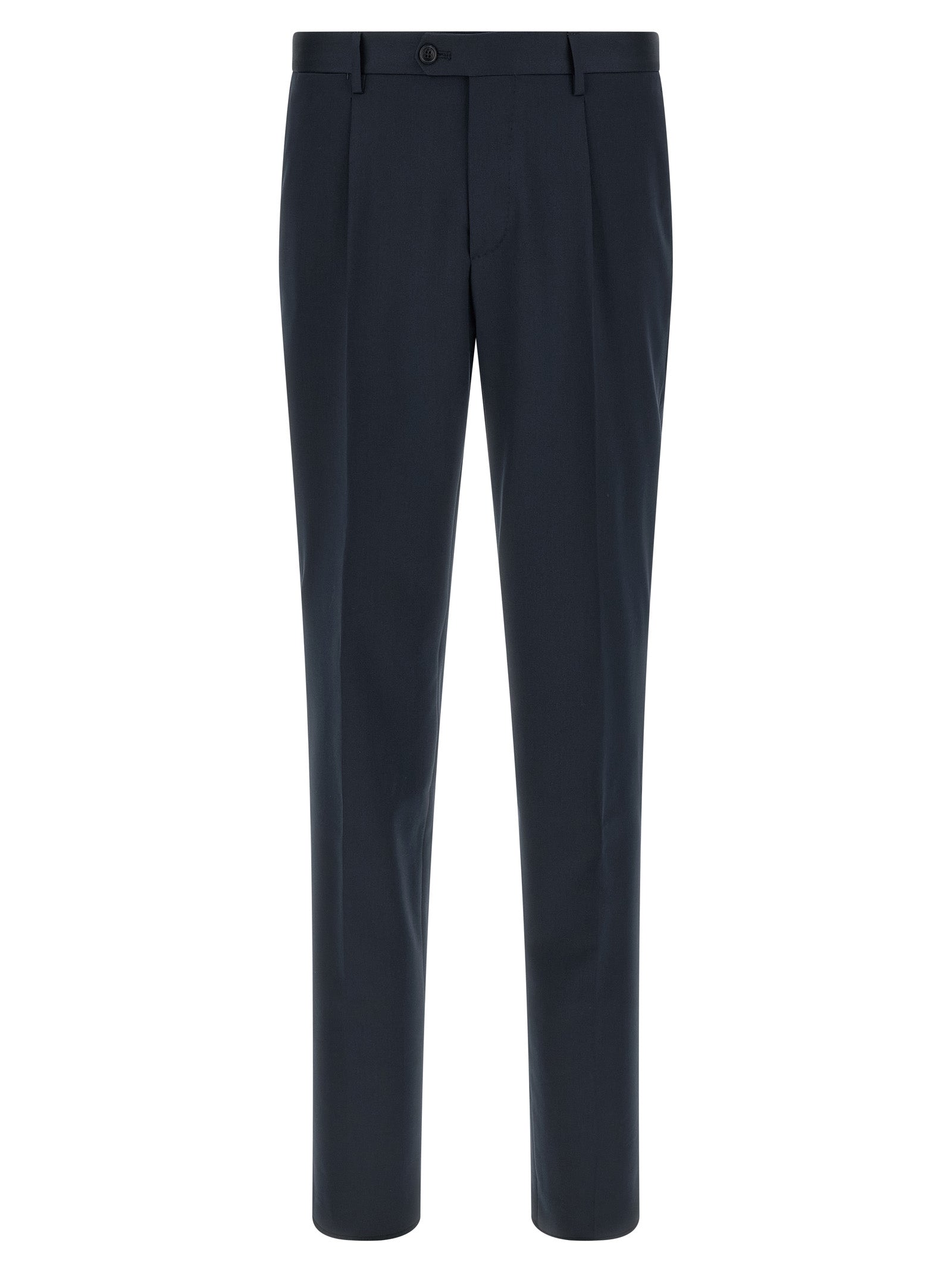 Blue Virgin Wool Two-Piece Suit