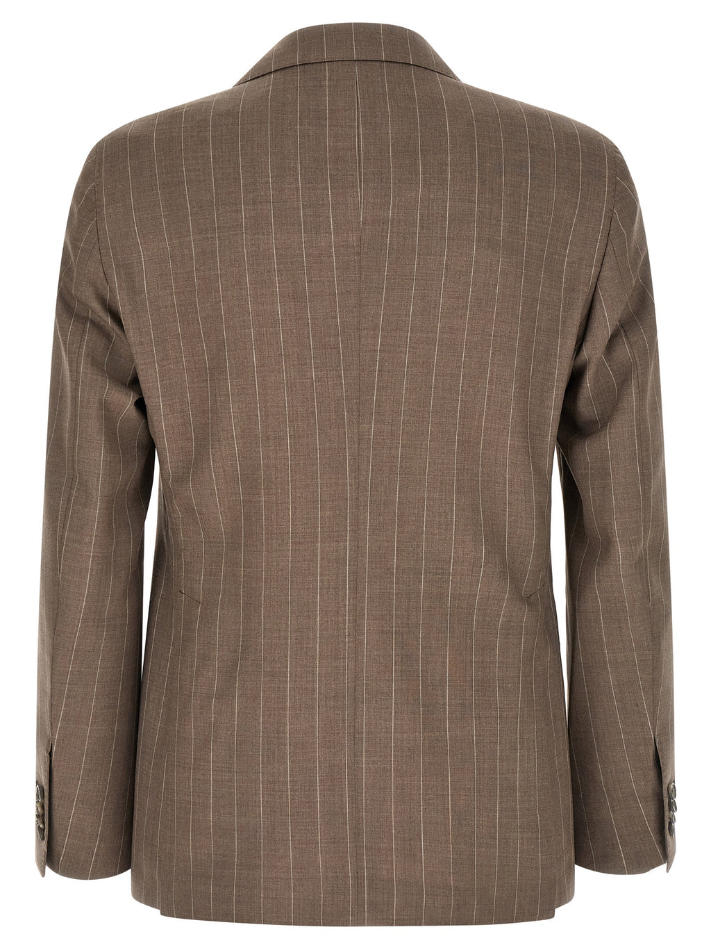 Brown Virgin Wool Two-Piece Suit