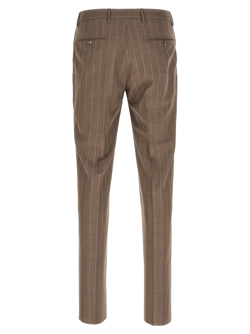 Brown Virgin Wool Two-Piece Suit