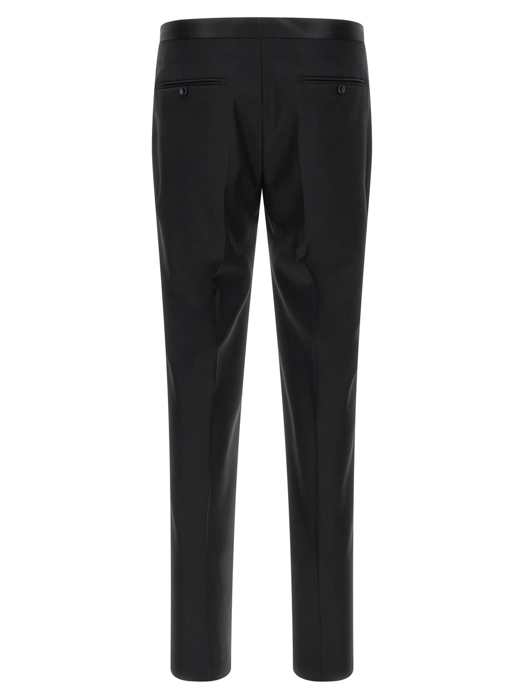 Black Virgin Wool Two-Piece Suit