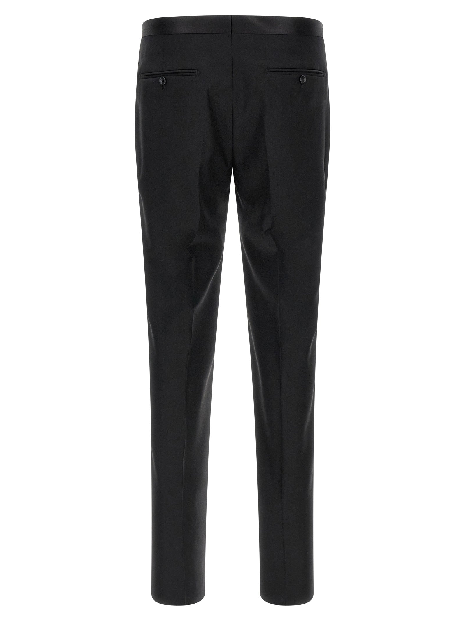 Black Virgin Wool Two-Piece Suit