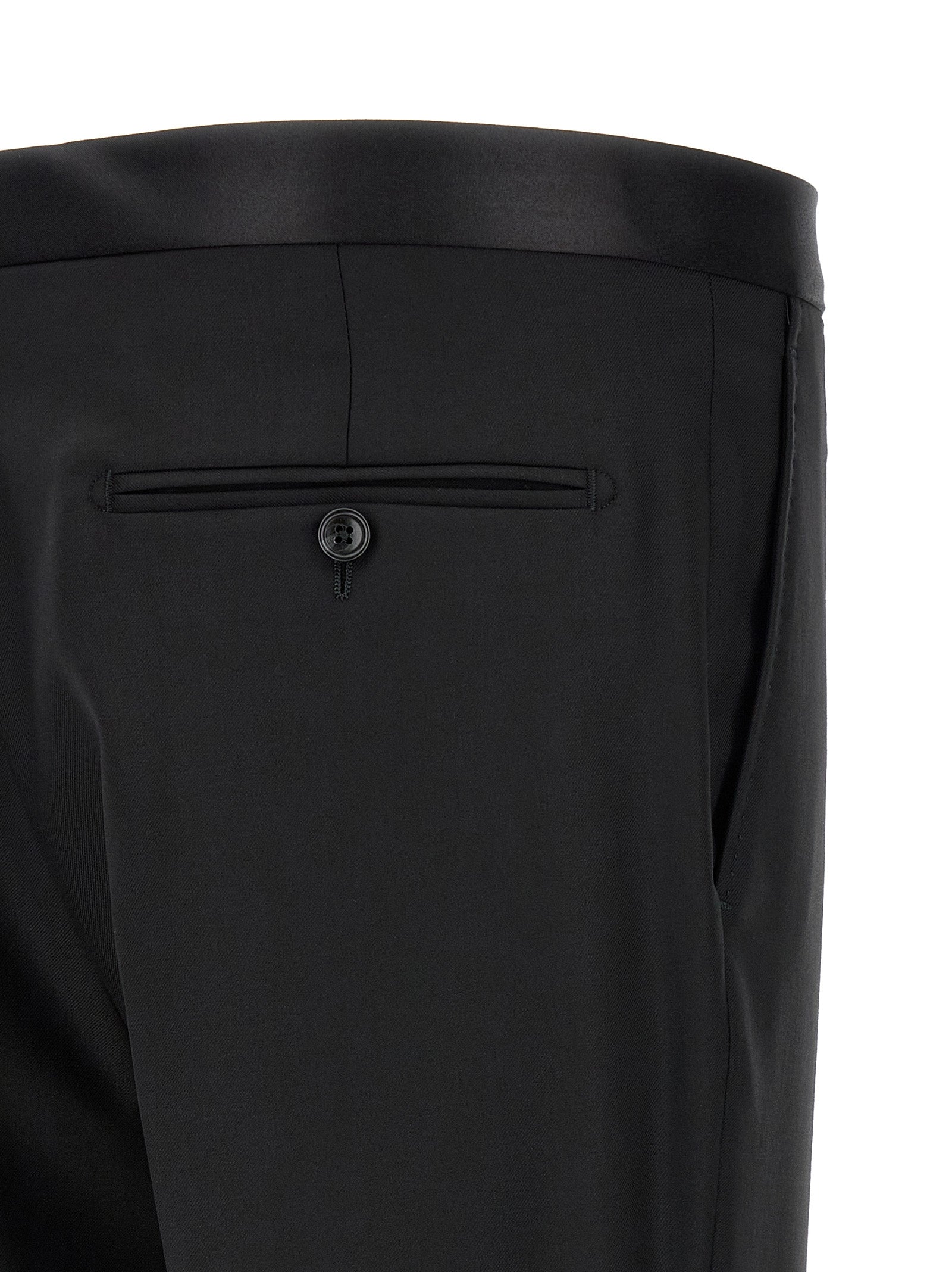 Black Virgin Wool Two-Piece Suit